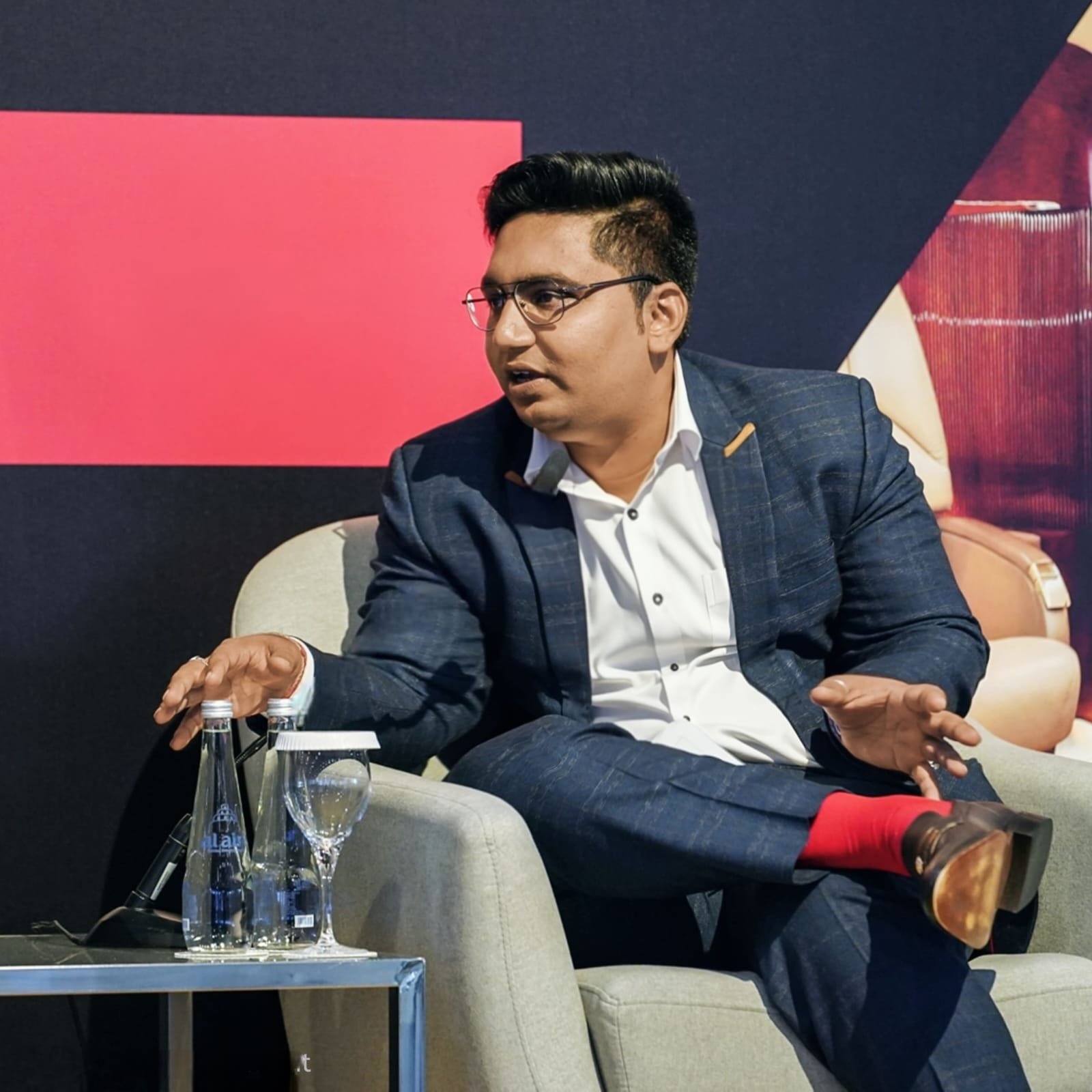 Tapish Khivensra speaking at MEBAA Dubai